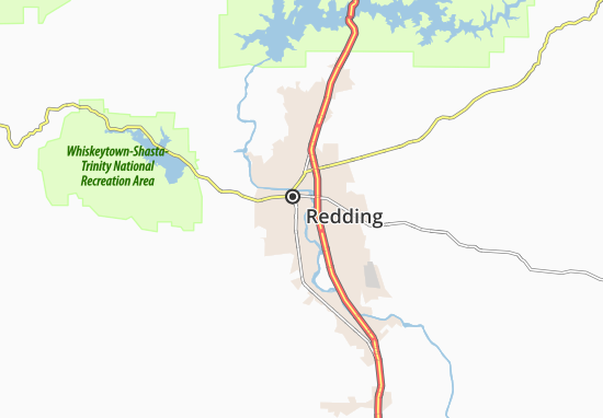 Mapa Redding