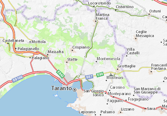Karte Stadtplan Masseria Casellone