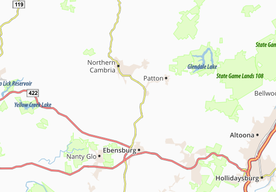 Carrolltown Road Map