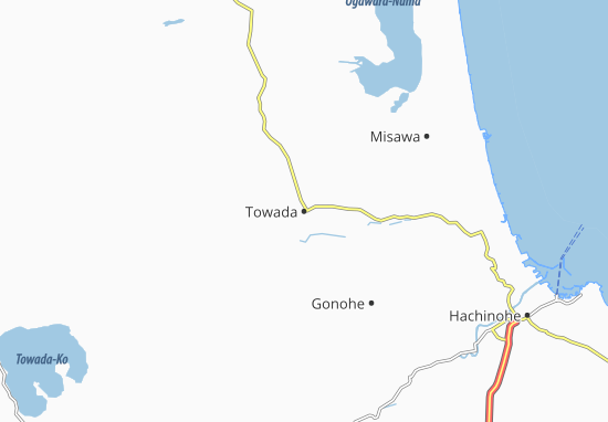 Karte Stadtplan Towada