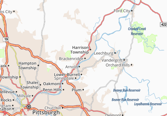 Mapa Brackenridge