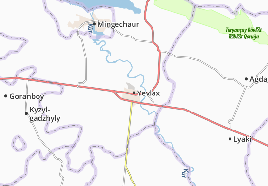 Mapa Yevlax