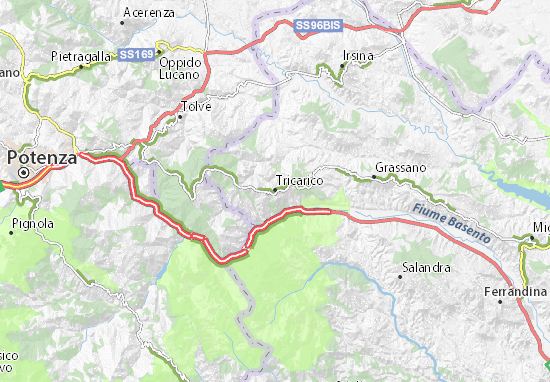 Tricarico Map