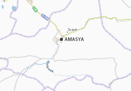 Kaart Plattegrond Amasya