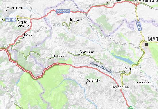 Karte Stadtplan Grassano