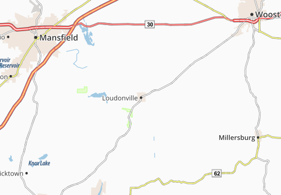 Kaart Plattegrond Loudonville
