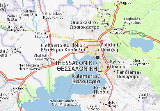 Karte Stadtplan Kalochori