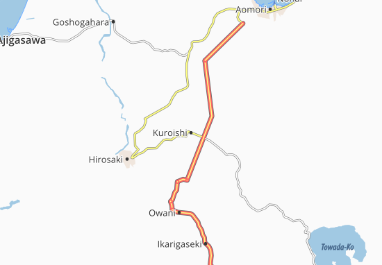 Mapa Kuroishi