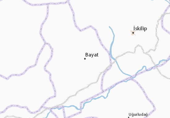 Karte Stadtplan Bayat