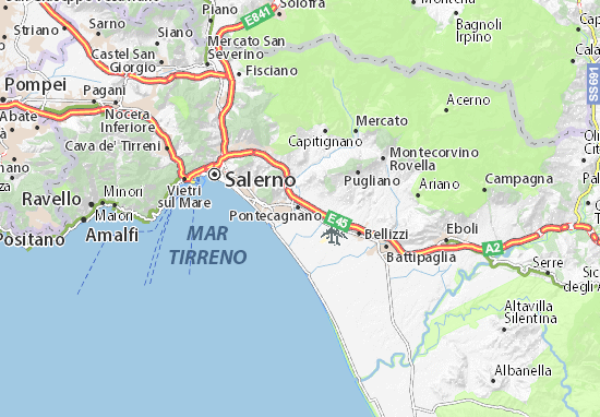 Mapa Pontecagnano