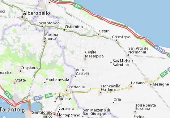 Ceglie Messapica Map