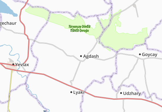 Mapa Agdash