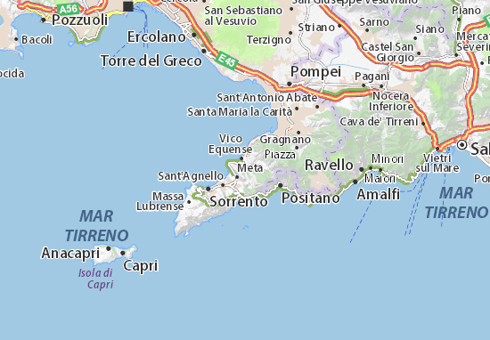 Karte Stadtplan Fornacella