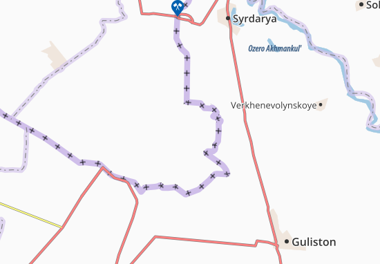Kaart Plattegrond Krasnyy Avangard