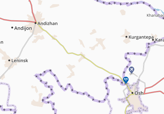 Kaart Plattegrond Khujaobod