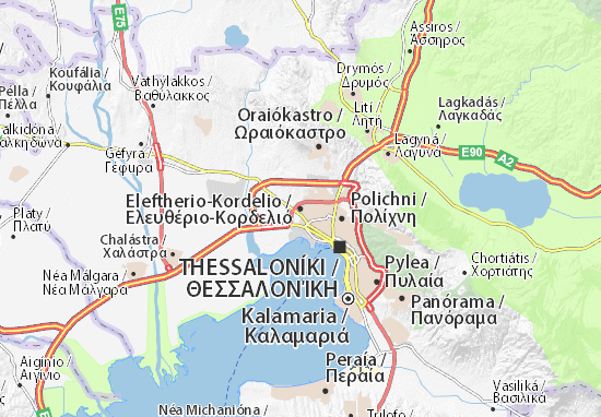 Karte Stadtplan Eleftherio-Kordelio