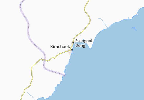 Karte Stadtplan Kimchaek