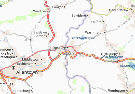 Mapa Phillipsburg