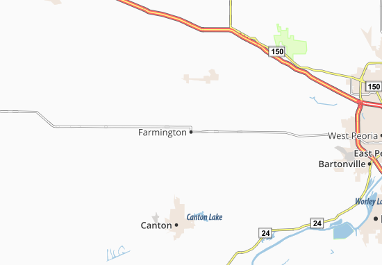 Karte Stadtplan Farmington
