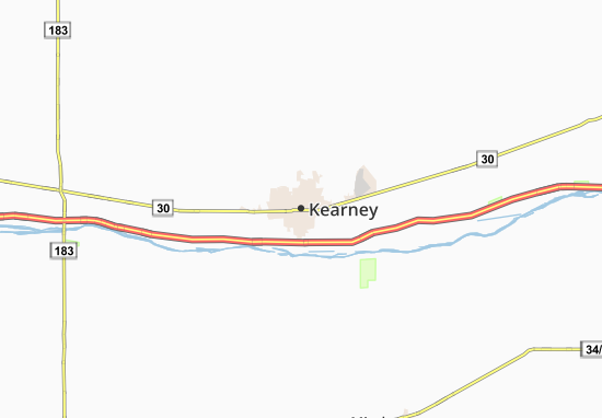 Kaart Plattegrond Kearney