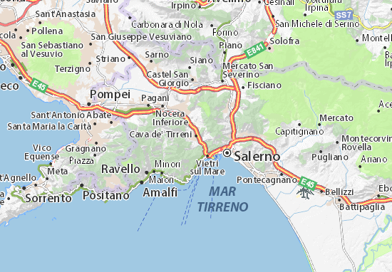 Cava de&#x27; Tirreni Map