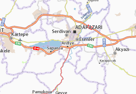 Karte Stadtplan Arifiye