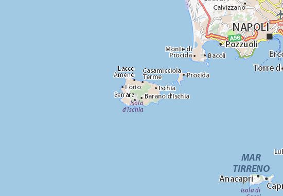 Kaart Plattegrond Barano d&#x27;Ischia