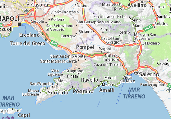 Karte Stadtplan Sant&#x27;Antonio Abate