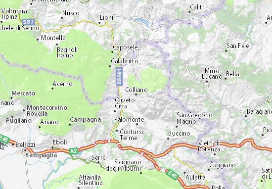 Karte Stadtplan Colliano