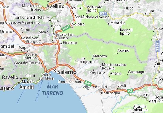 Karte Stadtplan Capitignano