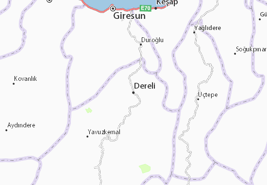Mapa Dereli