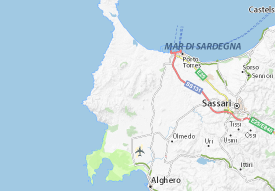 Sassari Map