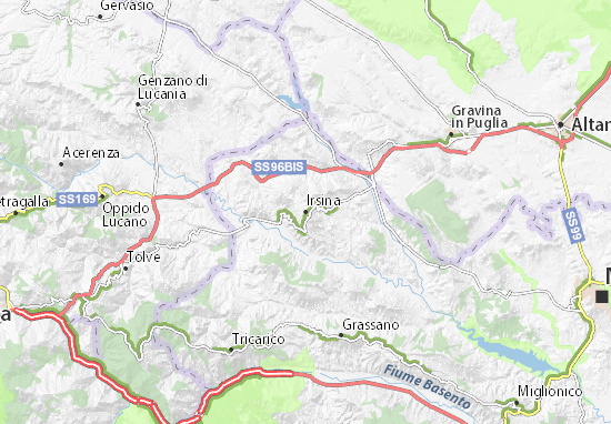 Karte Stadtplan Irsina