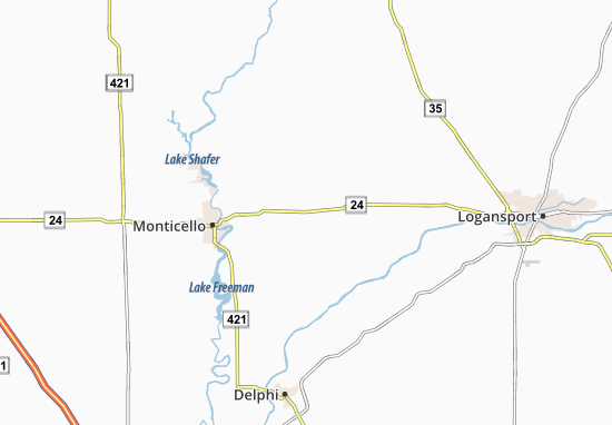 Karte Stadtplan Idaville