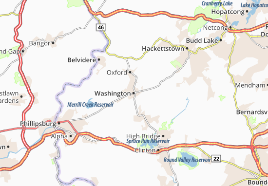 Karte Stadtplan Washington