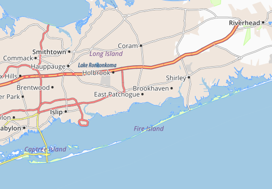 Karte Stadtplan Patchogue