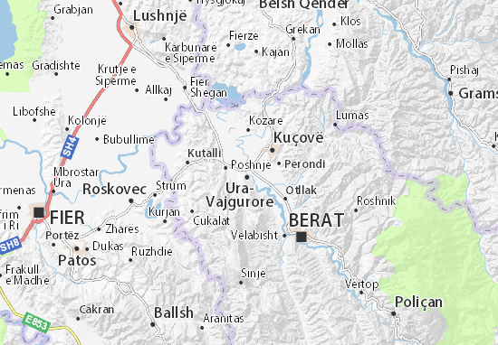 Karte Stadtplan Ura-Vajgurore