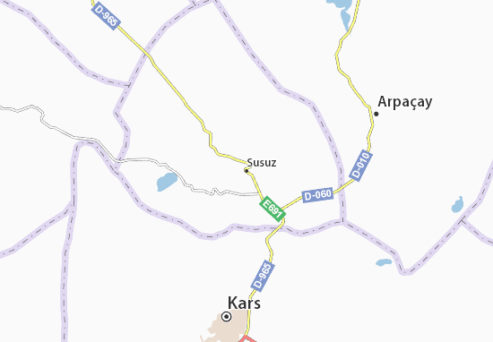 Susuz Map