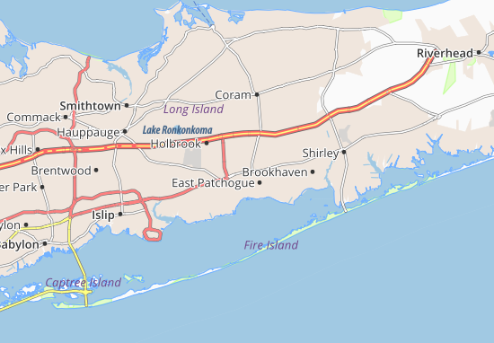 North Patchogue Map
