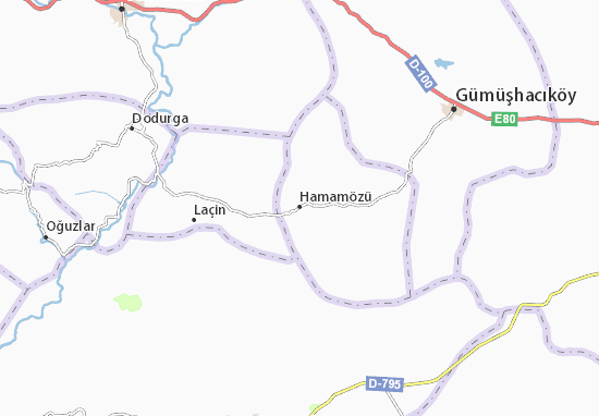 Kaart Plattegrond Hamamözü