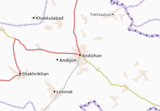 Kaart Plattegrond Andizhan