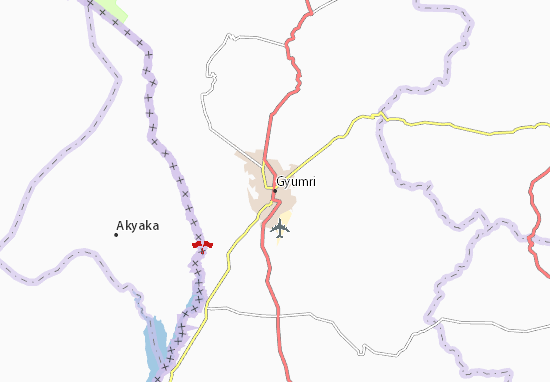 Kaart Plattegrond Gyumri