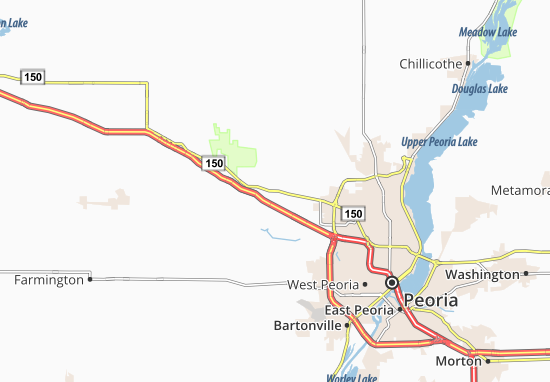 Karte Stadtplan Kickapoo