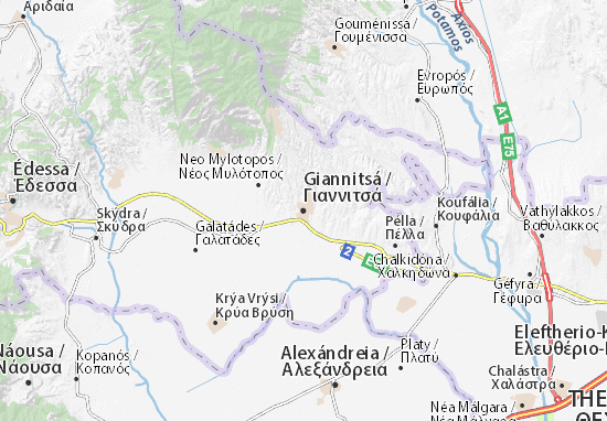 Giannitsá Map