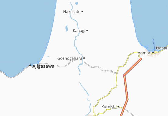 Kaart Plattegrond Goshogahara