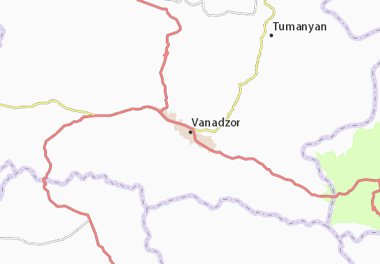 Mapa Vanadzor