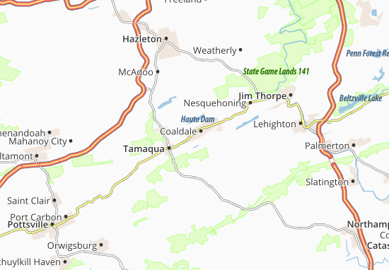 Coaldale Map