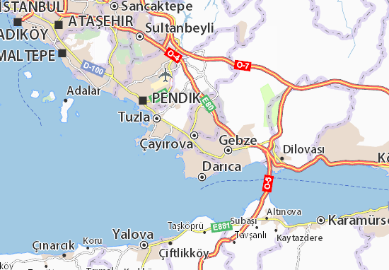 Karte Stadtplan Çayırova