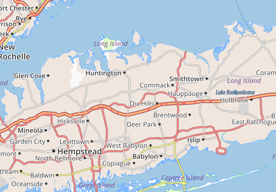 Mapa South Huntington