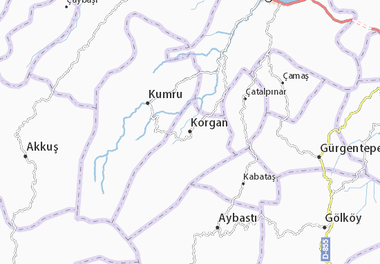 Mapa Korgan
